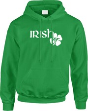Irish AF St Patricks Day Funny Drinking Bar Pub Crawl Clover Ireland Mens Hoodie