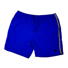 Old Navy Swim Trunks Bright Blue Mens 3XL Drawstring Elastic Waist Zip Pockets