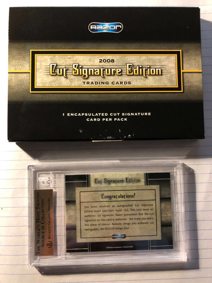 2008 RAZOR CUT SIGNATURE EDITION GERALD FORD US PRESIDENT AUTOGRAPH CARD AUTO!!! - Image 4 of 4