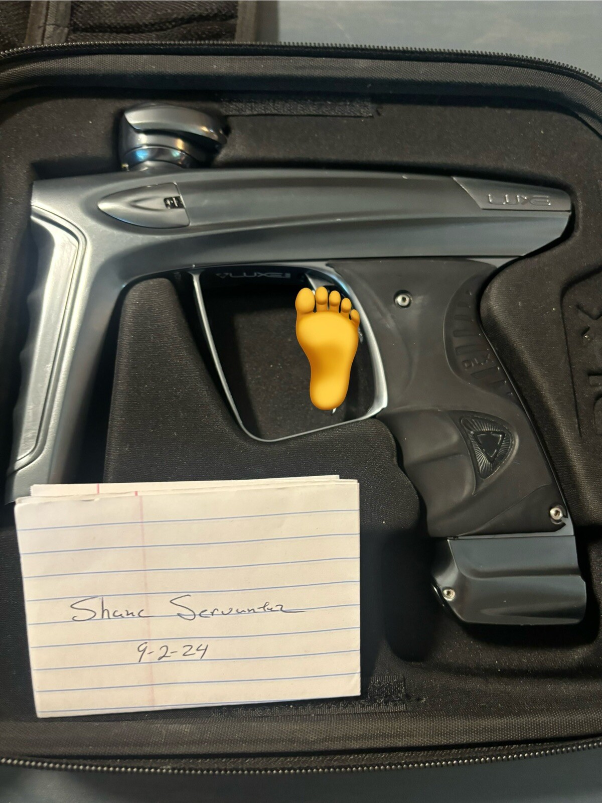 Used DLX Luxe ICE Paintball Marker Electronic Gun , Gunmetal Gray