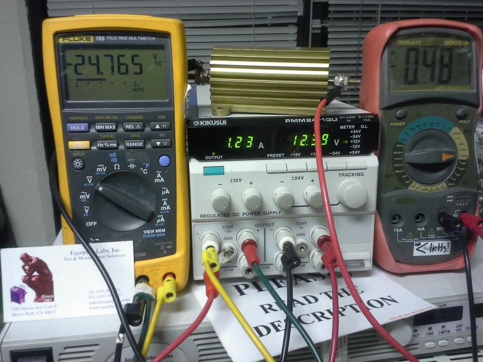 Four Output DC Lab Power Supply +/-12,+/-24V 1A/1.5A Kikusui PMM-24 MadeIn Japan - Image 3 of 4