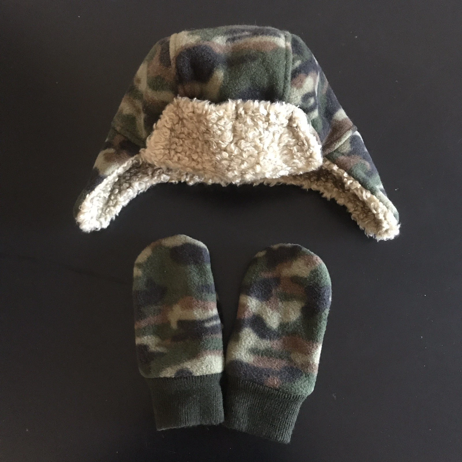 Gap Baby Pro-Fleece Trapper Hat & Mittens Bundle