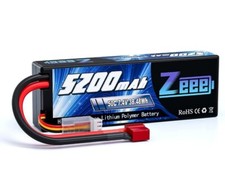 Zeee 7.4V 2S Lipo Battery Deans 5200mAh 50C Hardcase for RC Car Truck Boat Drone