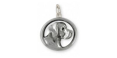 Great Dane Charm Jewelry Sterling Silver Handmade Dog Charm GD11-C