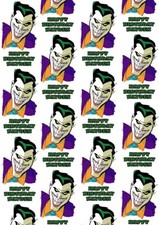 THE JOKER BATMAN Personalised Birthday Gift Wrap - Batman Wrapping Paper