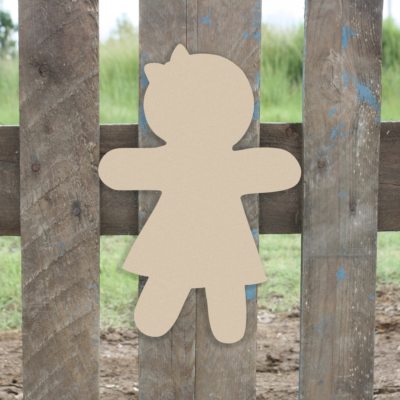 Wood Gingerbread Shape, Unfinished Shape, Wood Cutout, Wooden Paintable Craft