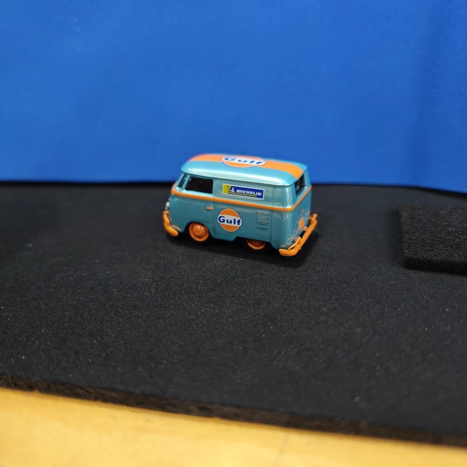 M2 Machines Kustom gulf michelin 1960 VW Delivery Van Bus chrome - Image 2 of 4