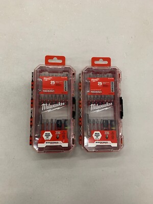 Milwaukee 48-32-4095 SHOCKWAVE Impact Driver Bit Set- 25 pcs 2-pack. New.