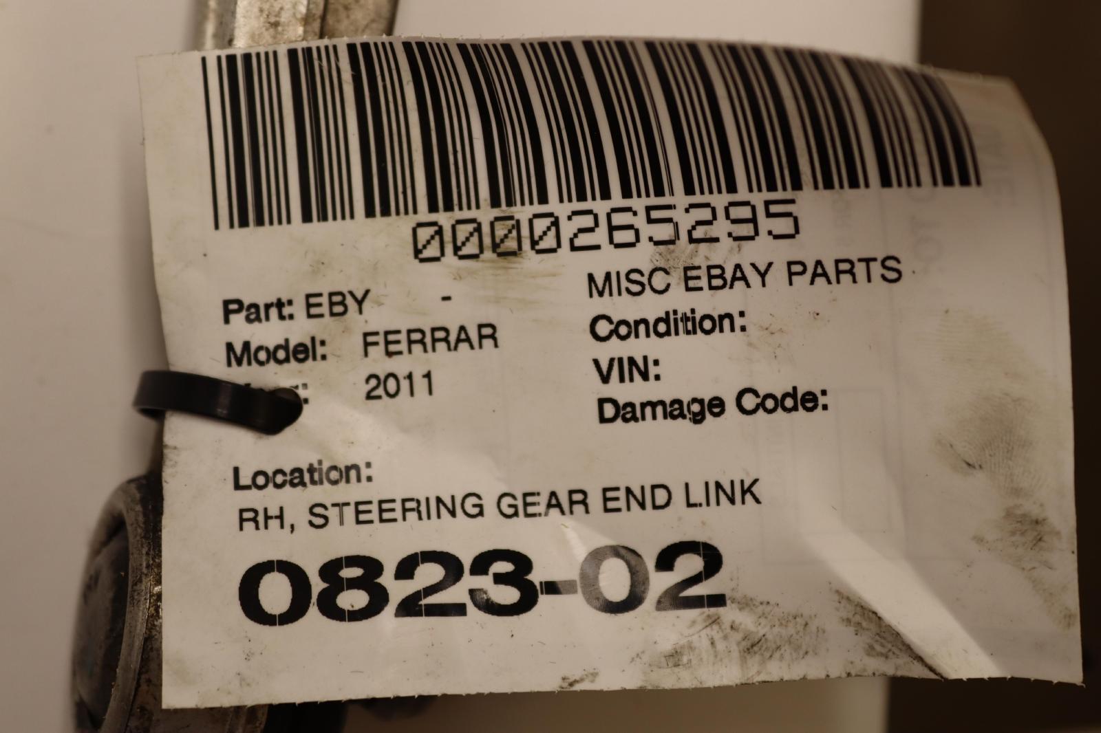 2010-2015 FERRARI 458 ITALIA STEERING GEAR RACK PINION RIGHT END LINK OEM
