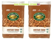 2 PACK Nature's Path Organic Whole Grain Heritage Flakes Cereal 32 oz. pkg