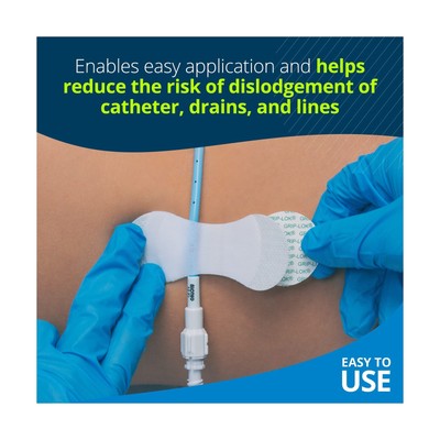 Grip-Lok Securement Device for Medium Universal Catheter and Tubing, 3-1/2, 1/8