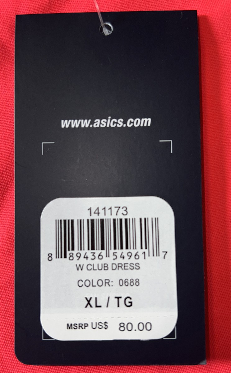 ASICS Women's XL Navy Blue Fuchsia Pink CLUB DRESS Tennis Fitness MOTION  DRY New | eBay