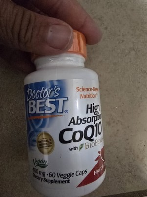 Doctors Best High Absorption CoQ10 (400mg) w/ Bioperine 60 VegCap