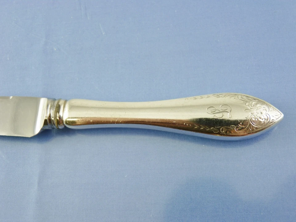  TUDOR ROYAL 1914 LUNCHEON KNIFE HH FRENCH BLADE by BIRKS STERLING "F" - Image 3 of 4