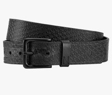 NWT NIXON DNA Leather Belt Black Emboss Size S