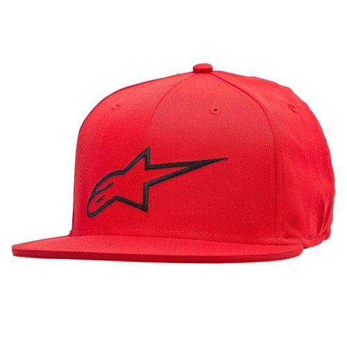 ALPINESTARS AGELESS FLAT RED FITTED CAP 