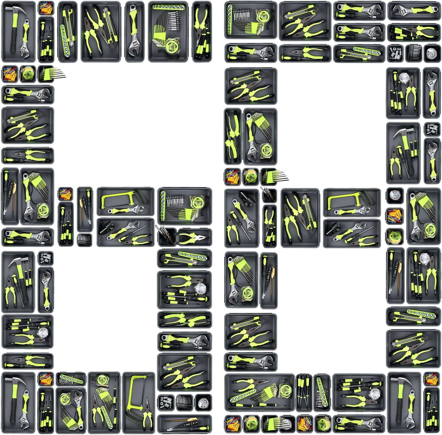 Tool Box Organizer Tray Divider Toolbox Desk Drawer Organizer with 5 Sizes