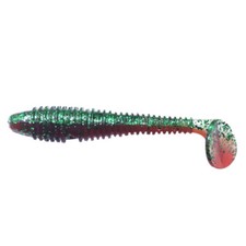 40/100Pc Soft Plastic Fishing Lure Lot Ribbed Paddle Tail Bass Walleye Swimbaits