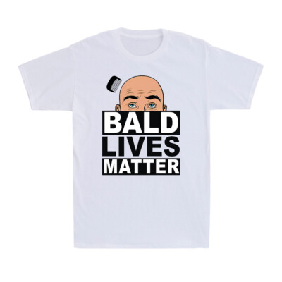 Bald Lives Matter Baldi Funny Vintage Novelty Gift Men's Cotton T-Shirt