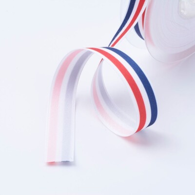 Triple Color Ribbon 3m Tri Colour Ribbon Grosgrain Red White Blue 16mm 5/8