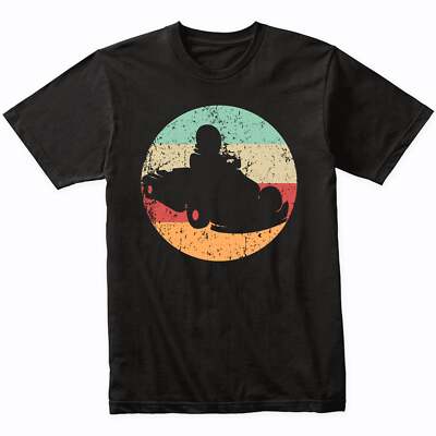 Retro Go Kart Driver Vintage Style Race Car T-Shirt (Retro Colors)