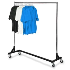 41" Small Commercial Grade Z Base Garment Rack