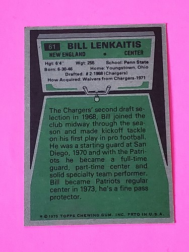 Tarjetas coleccionables de fútbol americano Topps NFL 1975 tú eliges envío gratuito 50 % de descuento en 2 o más - Imagen 21 de 212