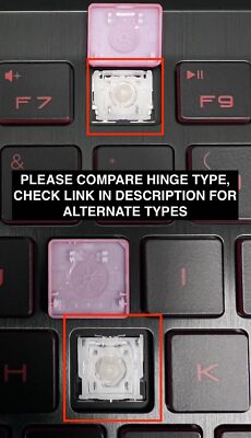 HP OMEN 15-CE | 15T-CE | 15-CE019DX | LAPTOP KEYBOARD REPLACEMENT KEYS KEYCAPS