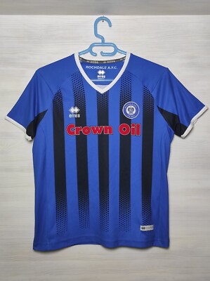 ROCHDALE 2018-19 HOME SHIRT ERREA JERSEY SOCCER SIZE WOMENS 36 