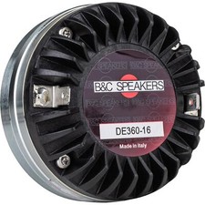 B&C DE360-16 1" Polymer Compression 16 Ohm 2-Bolt
