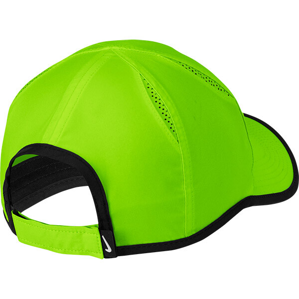 New NIKE Dri-Fit Feather Light Hat Cap Volt/Black 679421-703