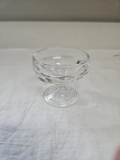 Vintage Federal Glass Clear Sundae Dish Ice Cream Dessert Bowls 3 1/4" Wide