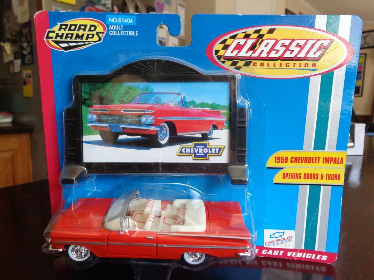 1959 CHEVROLET IMPALA CONVERTIBLE BILLBOARD 1/43 ROAD CHAMPS