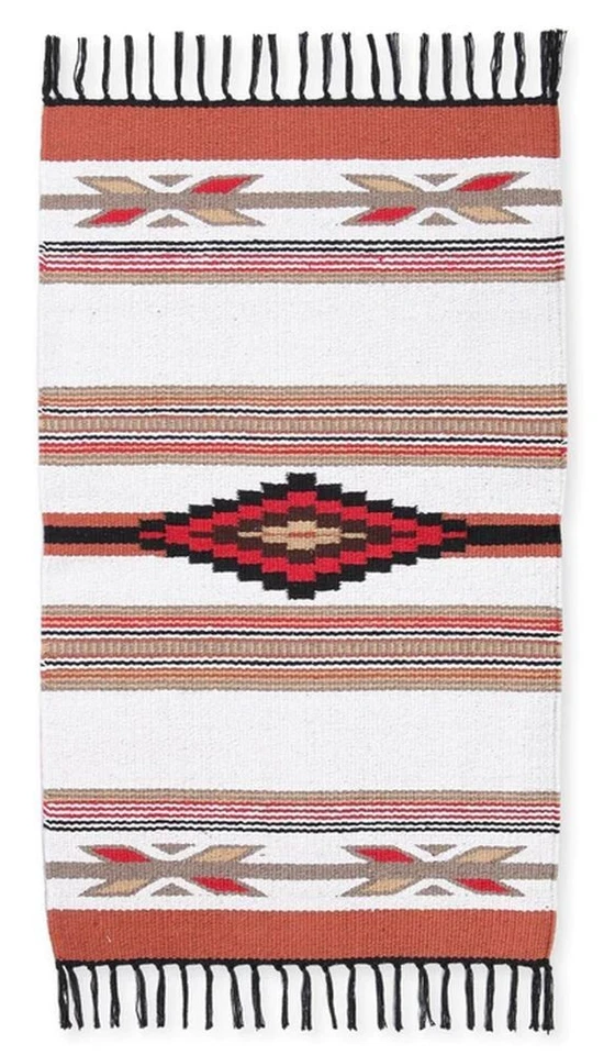 EL PASO SADDLEBLANKET Southwest Design 20" x 34" Cantina Throw/Rug - FREE SHIPPING