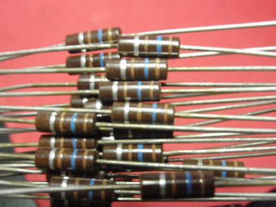 RARE! RESISTOR 150 Ohm 1/2W CARBON LAYER! NOS D3.5x10mm 50x 24876