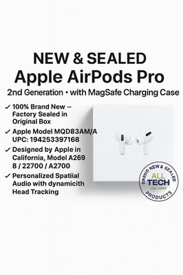 Apple AirPods Pro (2nd Gen) with Lightning MagSafe Charging Case