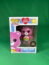Funko Pop! #351 Care Bears Cheer Bear Glow Chase w/Protector