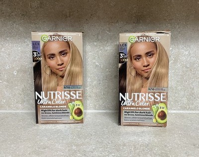2 Garnier Nutrisse Ultra Nourishing Bold Permanent Hair Color Creme LC3 Caramelo