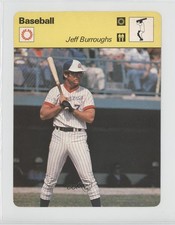 1977-79 Sportscasters Series 40 Baseball Lausanne Jeff Burroughs #40-02 0a3