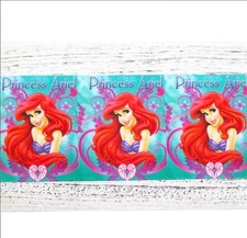 3 INCH 1 Yard Ariel princess mermaid printed Grosgrain Craft Ribbon 1058949