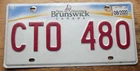 2020 NEW BRUNSWICK RAINBOW LICENSE PLATE CTO 480