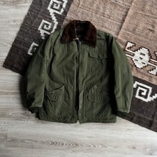 Vintage 60s U.S. Air Force USAF Prentice Zip Vintage Military Army Jacket Size L