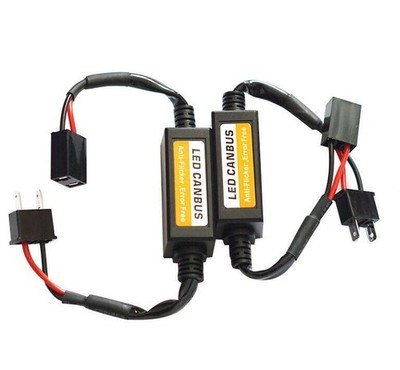 2X H7 LED Anti Flicker Adapter Fehlerfrei Canceler Canbus Scheinwerfer Decoder