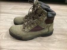 Timberland Boots Men 6" Field Broccoli And Beef Green brown Waterproof size 8