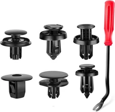 GOOACC 130PCS Car Bumper Retainer One Size, 130Pcs Clips + Fastener Remover 