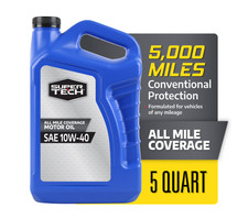 All Mileage Synthetic Blend Motor Oil SAE 10W-40, 5 Quarts, High Temperature 14.77 per gallon