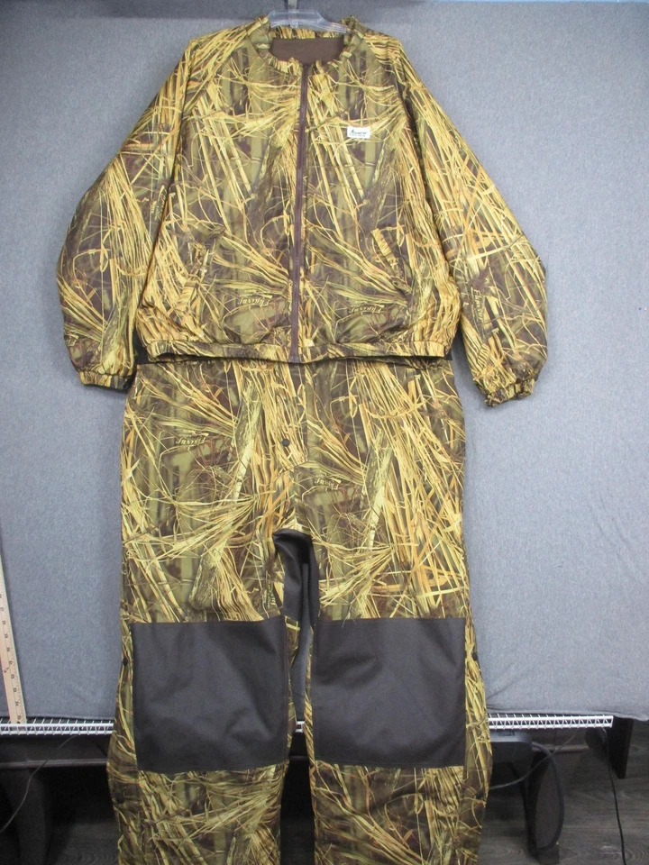 Mount'n Prairie Hunting Jacket Bibs Set Mens 3XL Camo Insulated Duck Flyway 89W - Image 2 of 4
