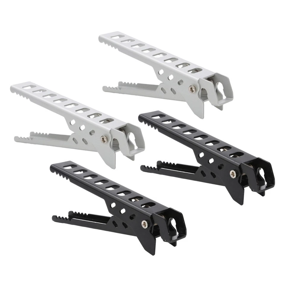  Pinzas para sartén antiescaldaduras con mango de clip para maceta de campamento 4 piezas Foto 2 de 4