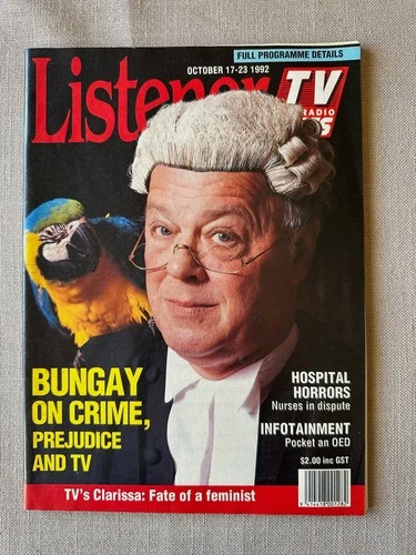 Vintage television - "New Zealand Listener" - Oct 1992 Jason Donovan Mike Bungay