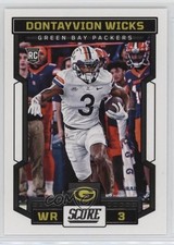 2023 Score Rookies Dontayvion Wicks #358 7r6